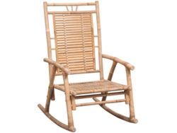Maison Exclusive - Silla Mecedora Con Cojín Bambú