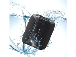 Altavoz Bluetooth portátil con luces Sonido potente y nítido IPX5 Resistente al agua Reproducción durante todo el día Ranura para tarjeta Yizhood