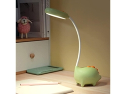 Lámpada Mesa Dinosaurio Infantil Inalámbrica Usb Recargable, Toque, Regulable, 3 Modos, Cabecera/lectura