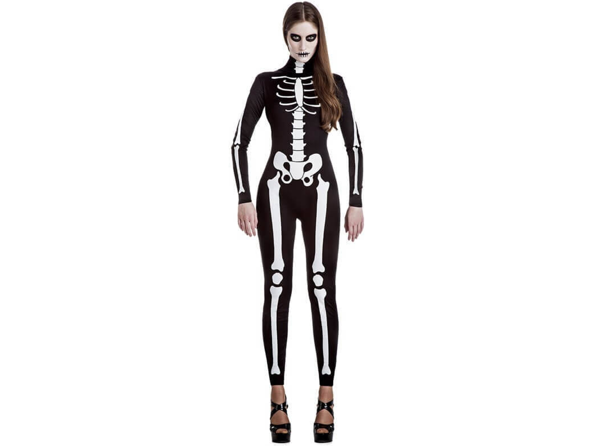 Disfraz de Mujer DISFRAZZES Esqueleto Femenino (Talla: XS)