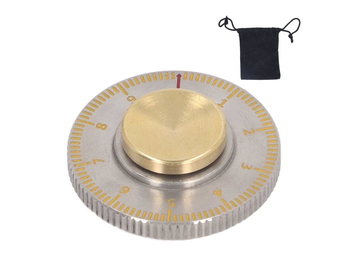 Ats-juguete De Trompo Giratorio De Dial Acero Inoxidable Para Dedos Antiestrés Metalico De Descompresión Para Todas Las Edades