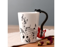 Taza de café única con guitarra musical, gran regalo de cerámica I Siurn