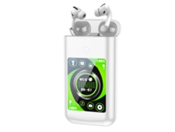 (blanco) Auriculares Inalámbricos Bluetooth Con Pantalla Táctil, Cancelación De Ruido Y Resistencia Al Agua.