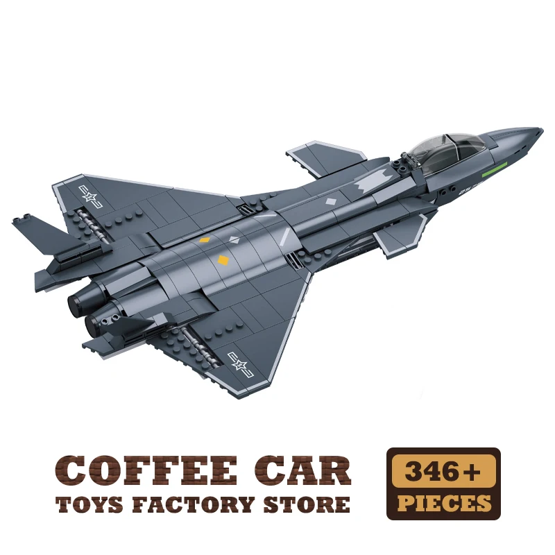 Aviones militares de bloques de construcción - Juguetes de montaje - Bloques de modelismo - Regalos para adultos y niños