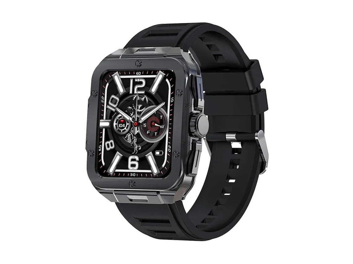 Reloj inteligente con pantalla táctil de 1,85" y monitorización de frecuencia cardíaca, sueño y SpO2. Modo deportivo de 20", asistente de voz y monitor de actividad física. Bestvite.