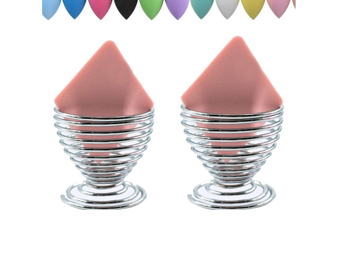 Paquete de 2 soportes para esponjas de belleza, soporte para secar y almacenar esponjas de maquillaje