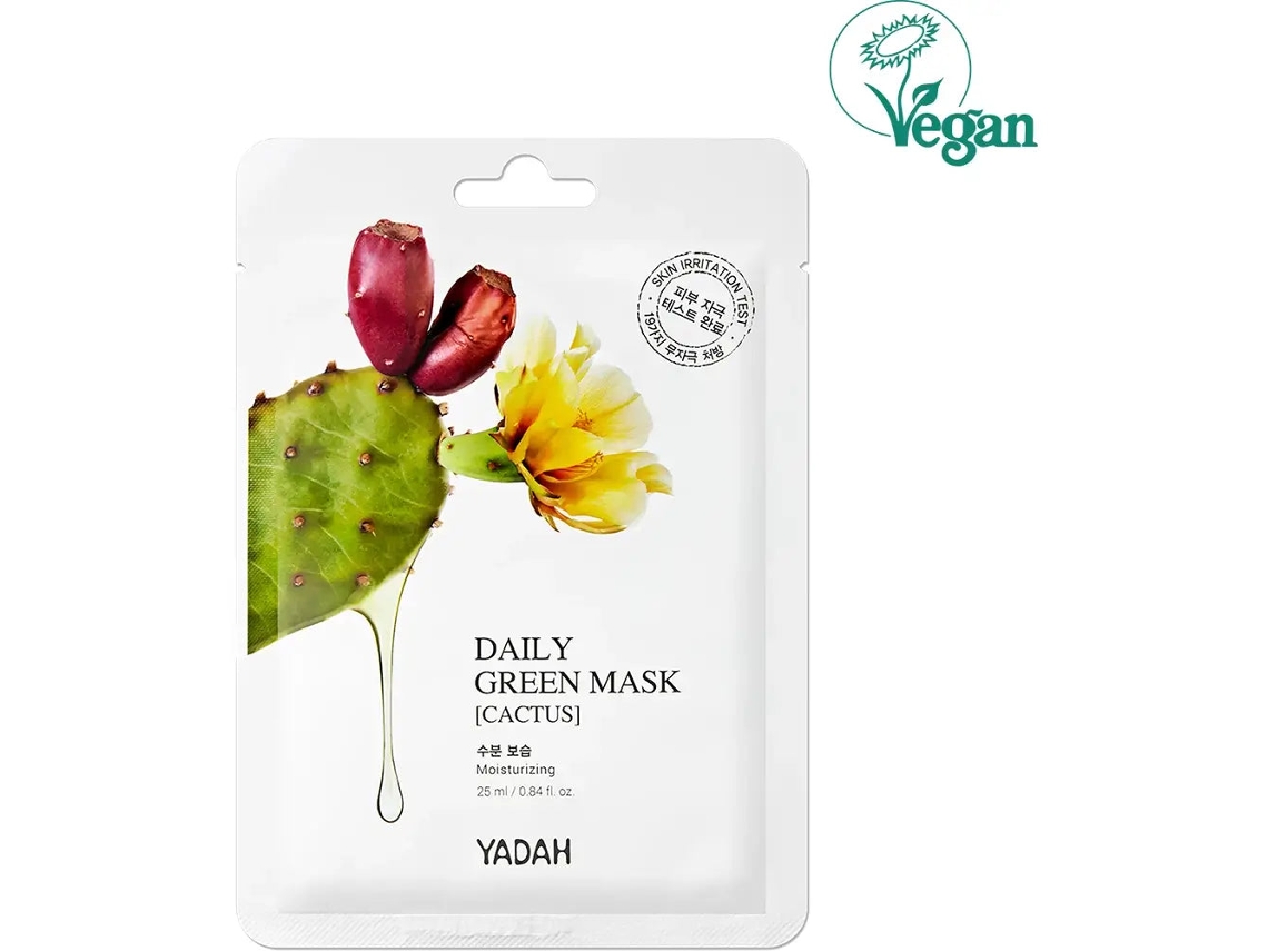 Yadah Daily Green Cactus Mask - Mascarilla Facial 25 Ml