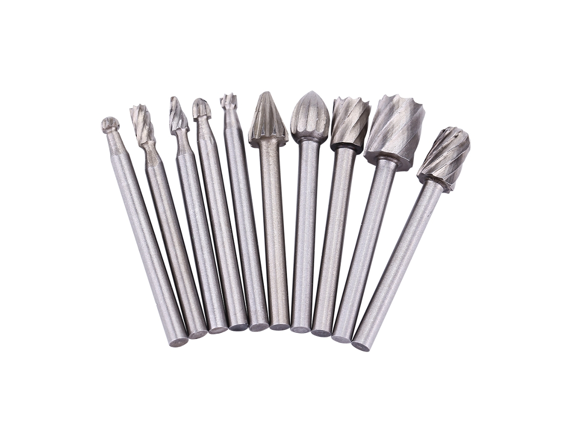 Juego De 10 Herramientas Rotativas Para Tallado, Broca De Acero De Alta Velocidad De 3 Mm Para Madera.