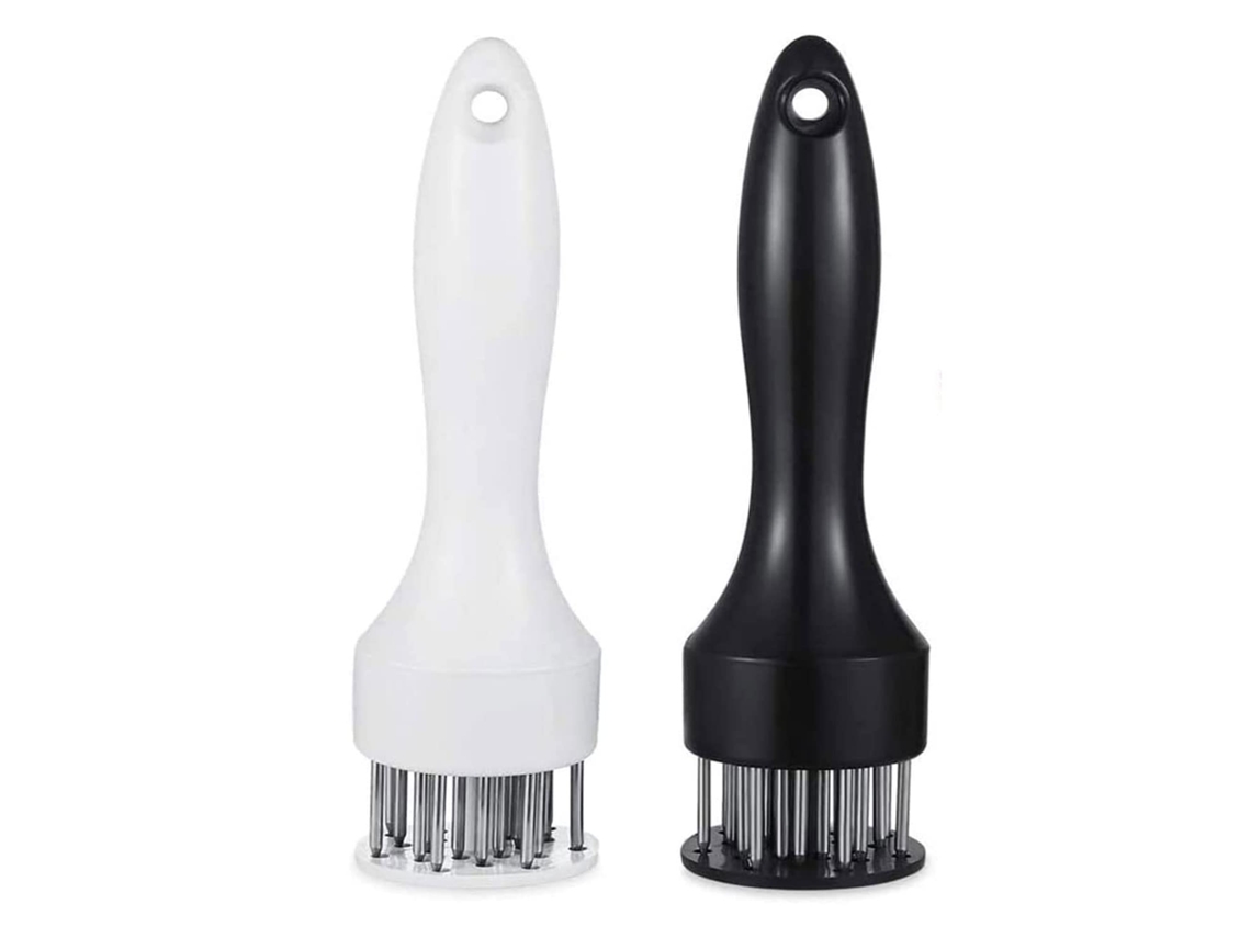 Ablandador de carne con cuchillas de acero inoxidable ultra afiladas - Paquete de 2
