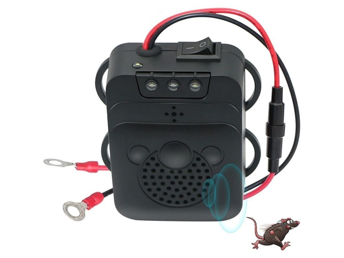 Repelente Ultrasónico Para Coches Con Led, Repelente De Ratas, Ratones Y Plagas Para Garaje, Hogar Y Camping.