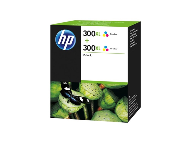 Pack 2 cartuchos de tinta Original HP 300 XL Tricolor