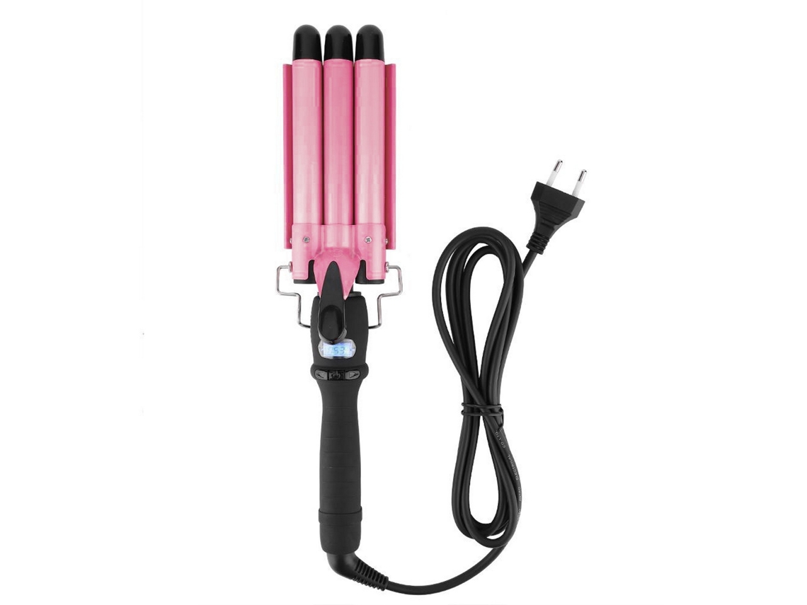 Vlrla-20mm Digital Ceramic 3-barrels Cabelo Curler Para Styling