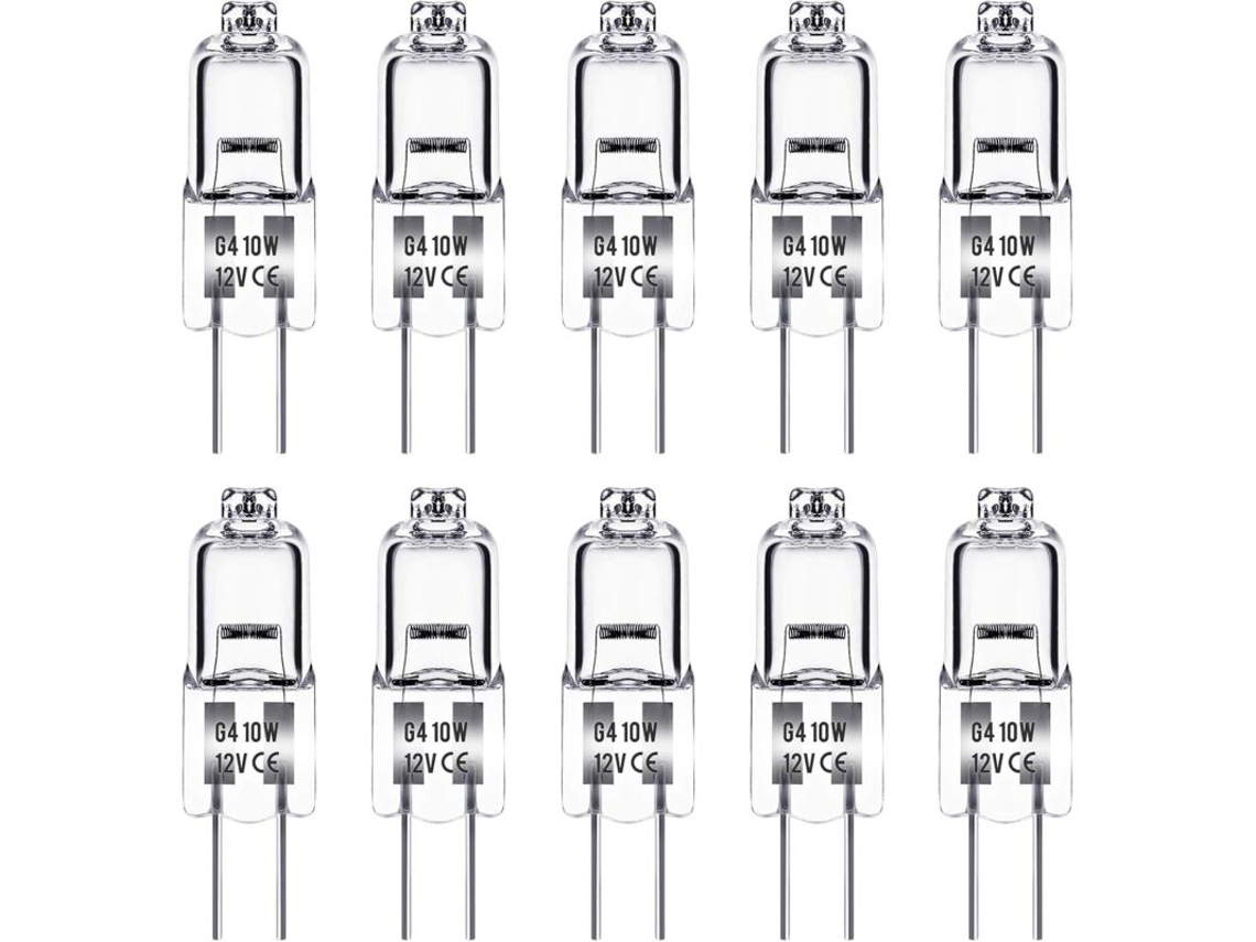 Bombilla Especial — G4 12v 10w — Bombilla Cápsula Transparente (paquete De 10)