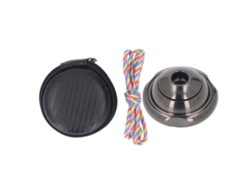 Bj-brinquedo De Dedo Com Pérola De Cordão Rotativo De Aço Inoxidável Para Aliviar O Estresse Preto