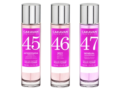 3x Perfume de Hombre Nº45 Nº46 Nº47 150ml CARAVAN