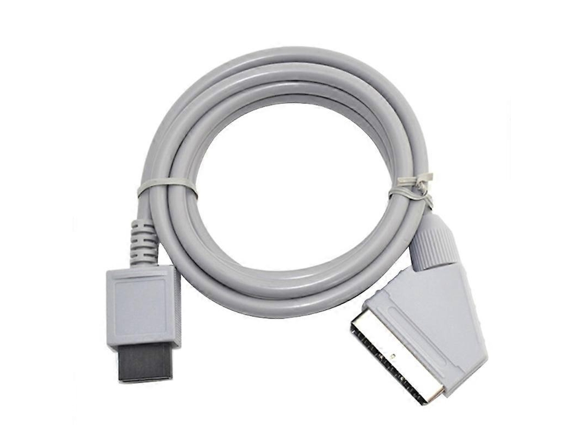 Cable De Vídeo Av Para Tv Con Scart Rgb Compatible Con Videojuegos Wii Wii-u