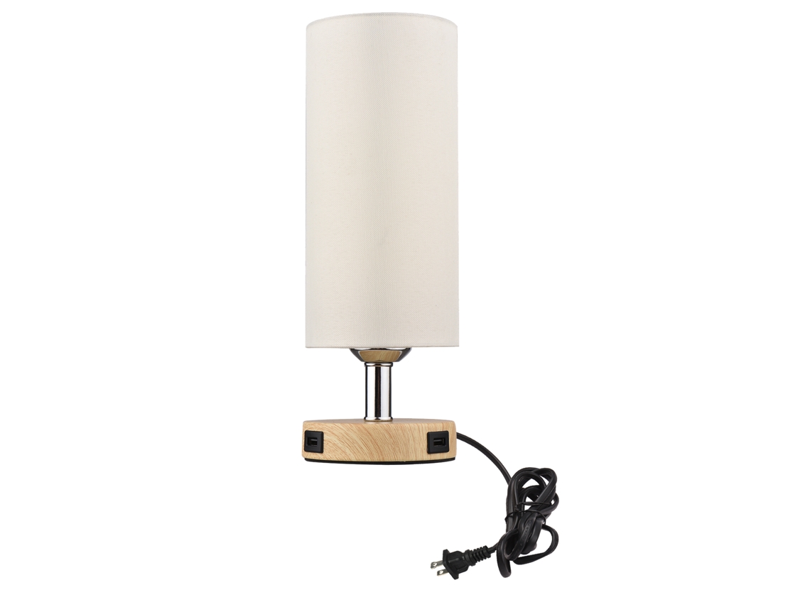 2026-lámpara De Mesa Con Control Táctil, Bombilla Led Luz Blanca Cálida Y 2 Puertos Usb Para Dormitorio O Sala De Estar