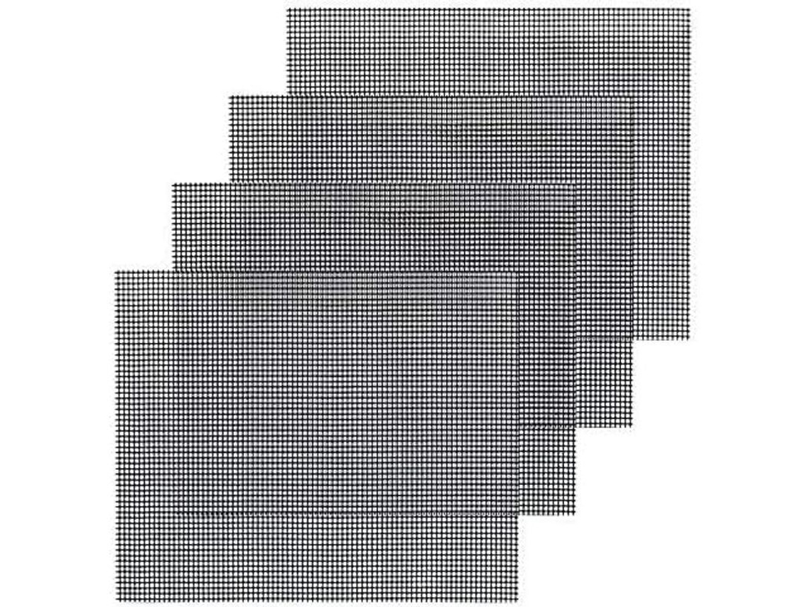 Rebe-mats para barbacoa y yogur, 4 piezas, reutilizables, antiadherentes, recortables, para horno, barbacoa y yogurteras.