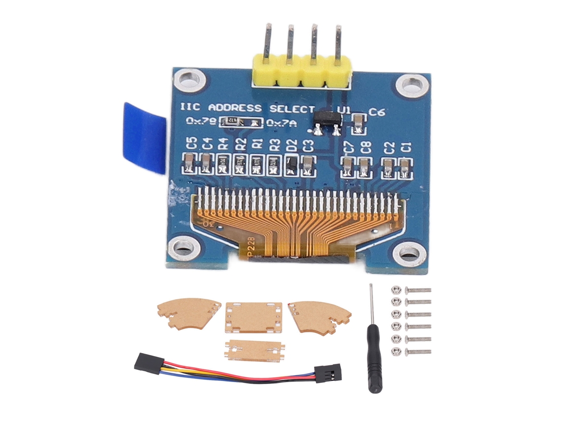 2026velora-kit Módulo de pantalla OLED I2C de 4 pines y 0,96 pulgadas para Raspberry Pi