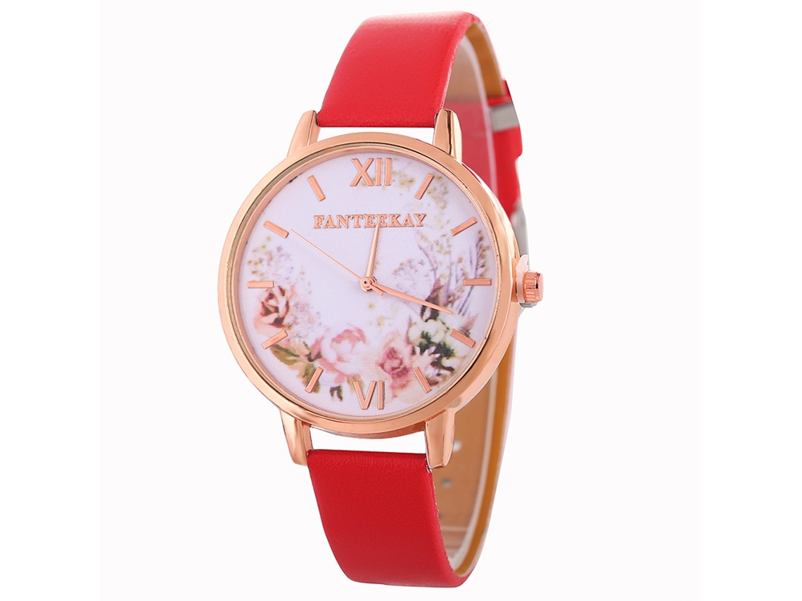 Reloj De Pulsera De Cuarzo Para Mujer Con Correa De Poliuretano Y Diseño De Estrella Con Diamantes De Imitación (verde)
