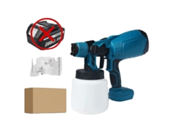 Pistola de pintura, alta potencia, control de flujo ajustable, batería no incluida, azul OEM