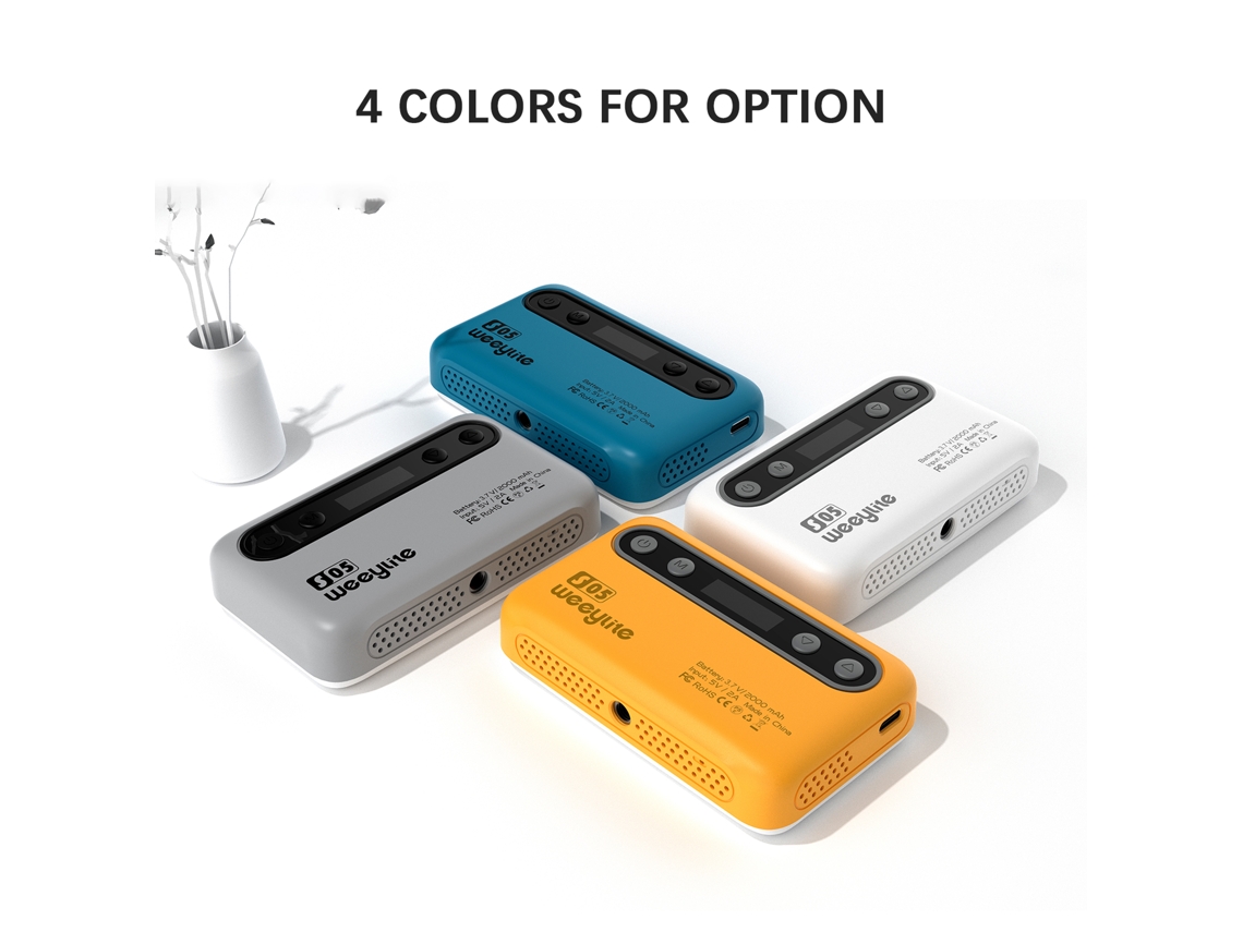 Linterna Led Rgb Weeylite S05 Portátil 2800k-6800k Regulable Cri95+ Batería Integrada Para Vlog, Streaming Y Conferencias