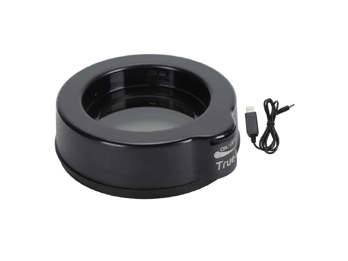 Ycy-luz Anular Led Para Microscopio Ajustable Brillo Lentes Anti-glare Impermeable Aceite Dc 12v