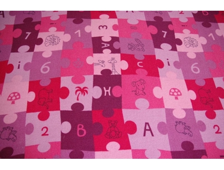 Alfombra Infantil Puzle Violeta (300 x 300 cm)