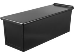 Tapa, Recipiente, Molde Para Pan En Caja Tapa Recipiente Para Pan 5 Agujeros Negro 33 X