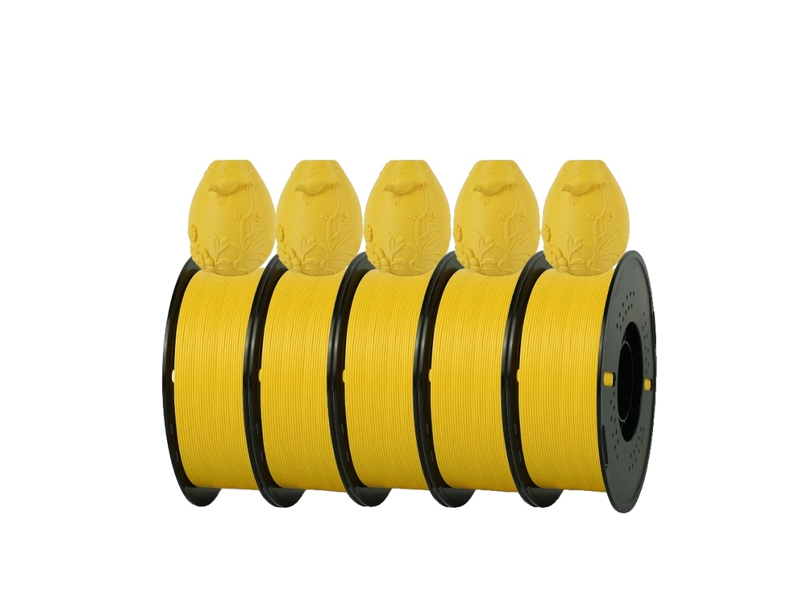 Filamento PLA mate, diámetro de 1,75 mm, material ecológico, PLA amarillo mate OEM