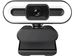 Cámara Web Hd Con Enfoque Automático, Luz De Relleno Y Rotación, Para Portátil.
