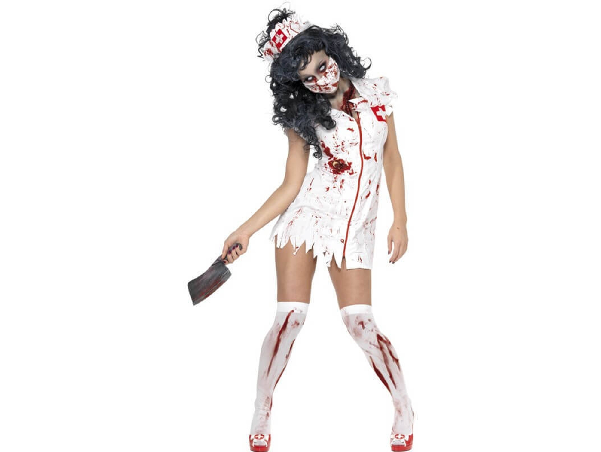 Disfraz de Mujer DISFRAZZES Enfermera Zombie (Talla: XS)