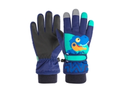 MEOIRUERY Guantes de Esquí para Niños Invierno Calientes y Antiviento Guantes de Nieve para Niñas y Niños Actividades al Aire Libre Patinaje Ciclismo Carreras