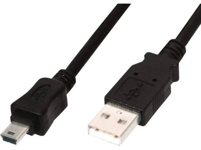 Cable USB ASSMANN ELECTRONIC USB A/Mini-USB B 1 m Macho/Macho Negro