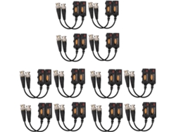 Transmisor Balun De Vídeo Pasivo 1080p Ahd Hd-cvi Tvi Cvbs, 12 Pares Utp, Hasta 350m-600m