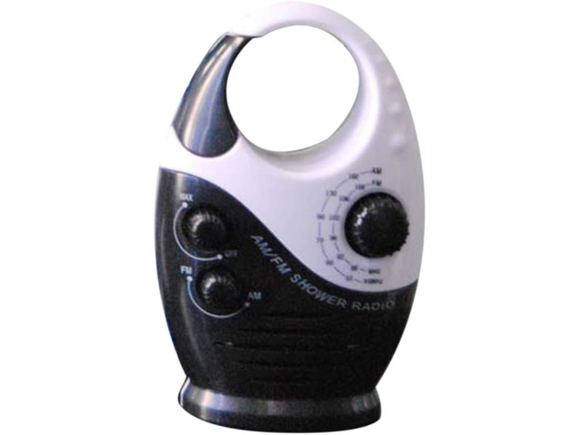 Radio De Ducha Impermeable De 3 V Y 0,5 W Con Volumen Ajustable, Fm-am Y Asa Superior.