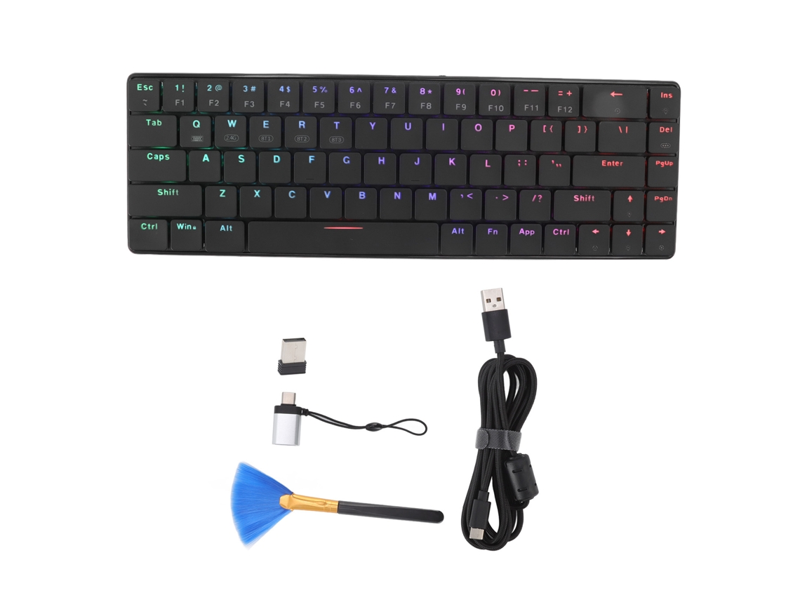 Teclado mecánico inalámbrico para juegos RGB