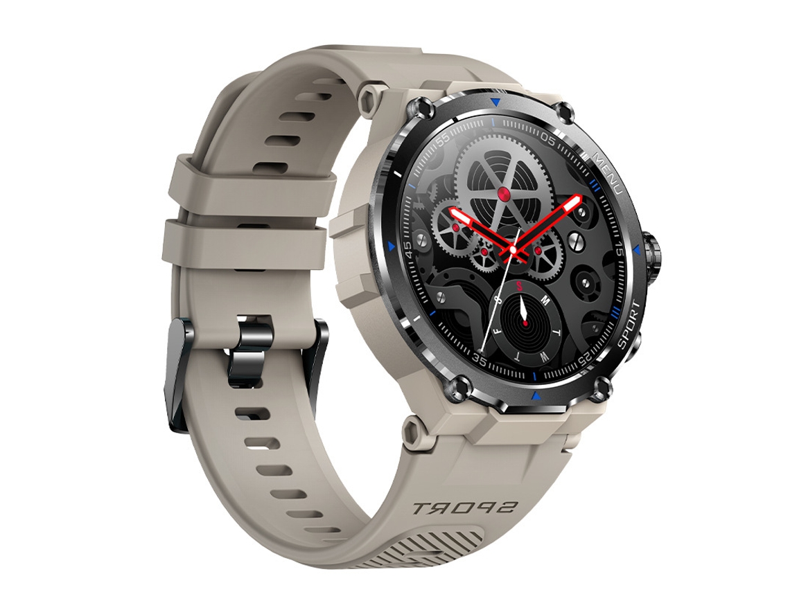 Reloj inteligente militar para hombre, resistente al agua hasta 5 ATM, con monitor de actividad física al aire libre, monitor de frecuencia cardíaca, SpO2, sueño y voz IA para Android e iPhone. Yizhood
