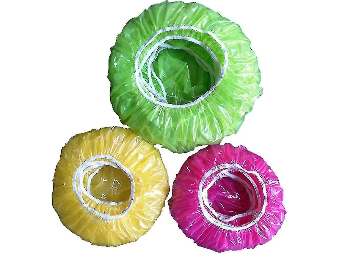 60 Fundas Plásticas Impermeables Para Platos Y Frutas Protección Antipolvo Y Frescura Alimentos
