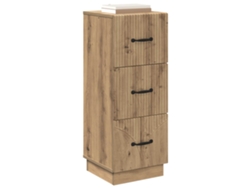 Maison Exclusive - Cajonera Roble Artesanal 33 X 34,5 X 87 Cm Madera De Ingeniería