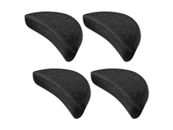 2 Pares De Plantillas Unisex De Esponja Suave Para Zapatos, Talla 1 (negras) Healifty