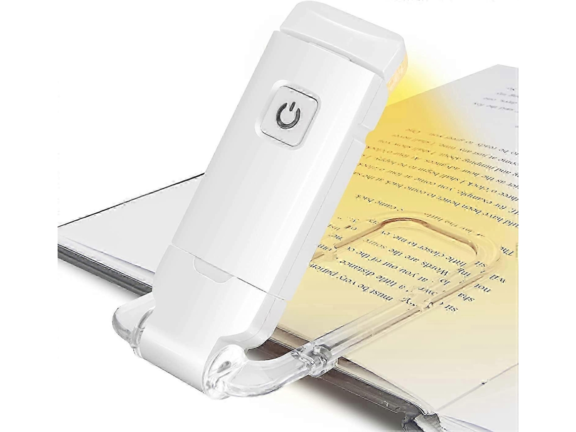 Lámpara de lectura LED recargable con brillo ajustable y pinza para la cama - Nostalgia88