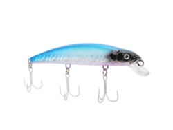Isca De Pesca Dura Grande Simulação Peixe Bass Isca De Pesca Para Água Doce E Salgada Azul
