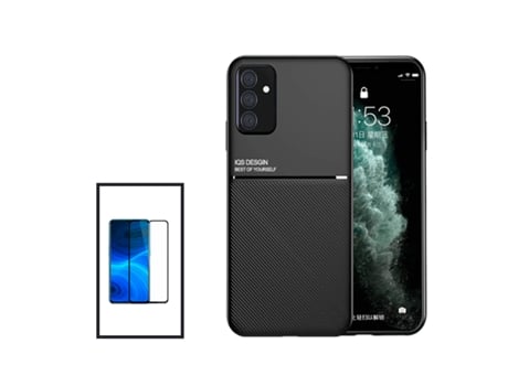 Kit de cubierta completa magnética Lux + 5D para Samsung Galaxy A04s - Negro