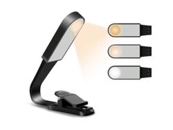 2026-luz De Lectura Recargable Usb Con Sensor Táctil, 3 Modos De Brillo Y Clip Flexible, Protectora De Ojos