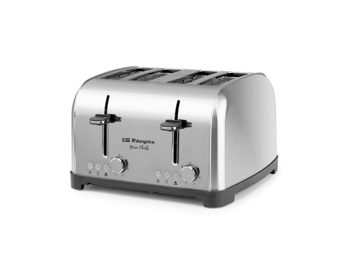 Tostador ORBEGOZO TO8050 Inox 4 Rebanadas