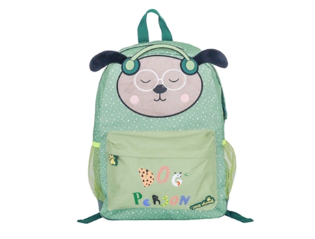 Mochila AMBAR Dog Person Green Furry 2023 41X30X15Cm 6161200310022