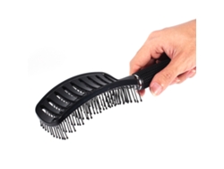 2026 - Pente Curvo Antiestático com Funções de Ventilação e Massagem para Penteado Profissional