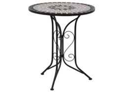 Conjunto de bistró de 3 piezas con mosaicos grises de Dkd Home Decor