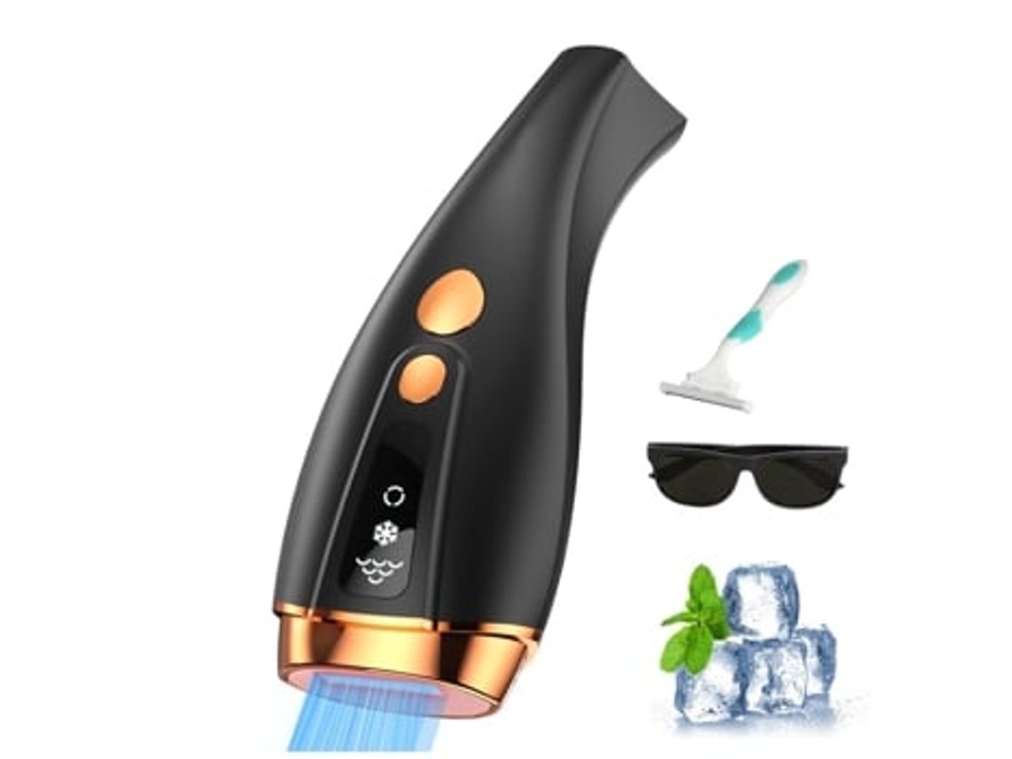 Dispositivo de depilación láser IPL para mujeres y hombres, permanente con enfriamiento por hielo, máquina indolora, Chaberlu